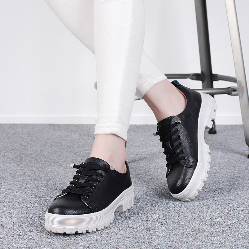 [GIRLS GOOB] Women's Casual Comfort Sneakers, Loafers Fashion Shoes, Cowhide - Made in KOREA